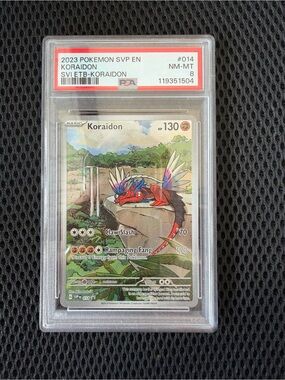 Pokemon Koraidon Graded Card - Red, Blue, Green